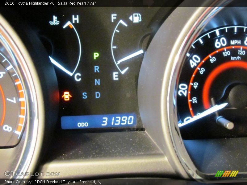 Salsa Red Pearl / Ash 2010 Toyota Highlander V6