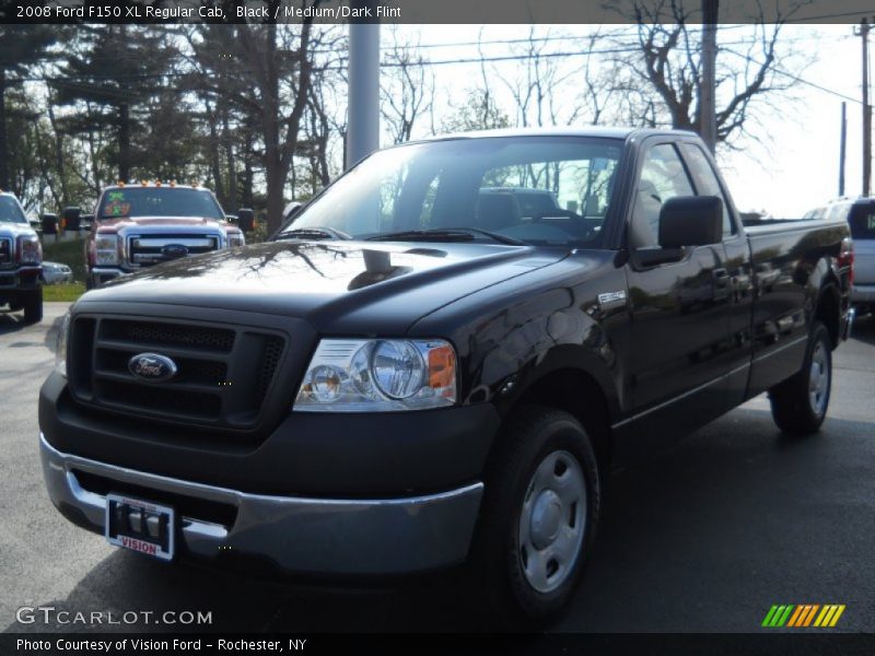 Black / Medium/Dark Flint 2008 Ford F150 XL Regular Cab