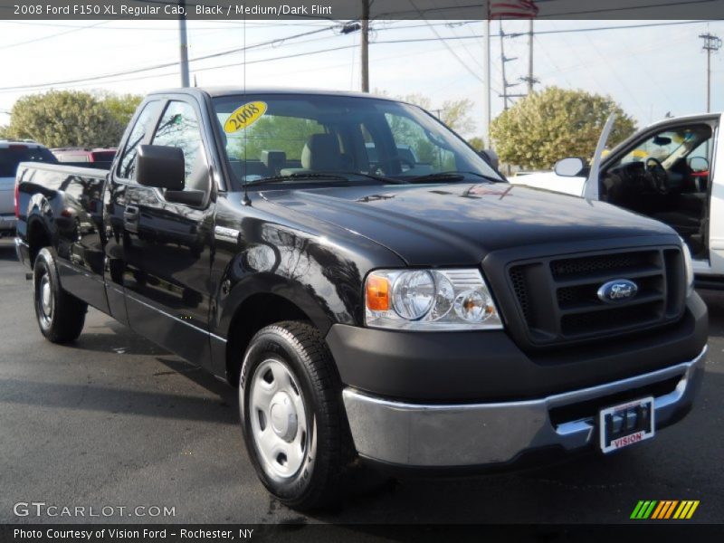 Black / Medium/Dark Flint 2008 Ford F150 XL Regular Cab
