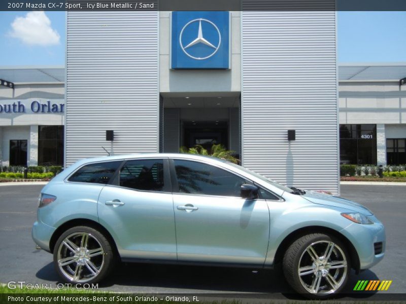 Icy Blue Metallic / Sand 2007 Mazda CX-7 Sport