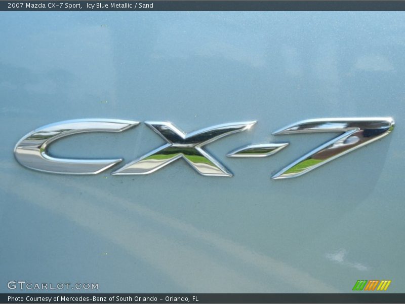 Icy Blue Metallic / Sand 2007 Mazda CX-7 Sport