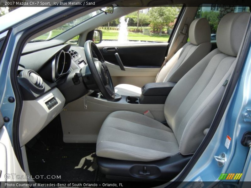 Icy Blue Metallic / Sand 2007 Mazda CX-7 Sport
