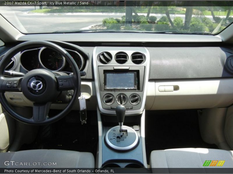 Icy Blue Metallic / Sand 2007 Mazda CX-7 Sport