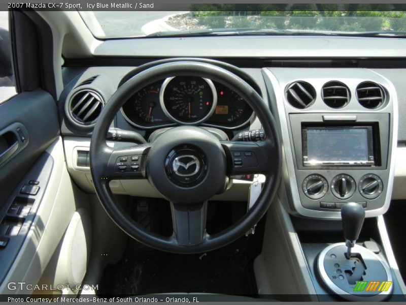 Icy Blue Metallic / Sand 2007 Mazda CX-7 Sport