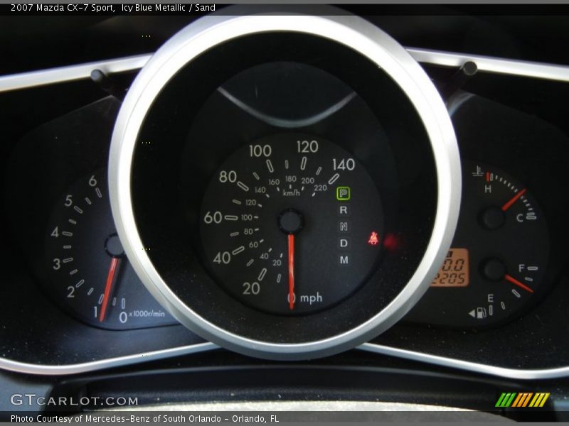 Icy Blue Metallic / Sand 2007 Mazda CX-7 Sport