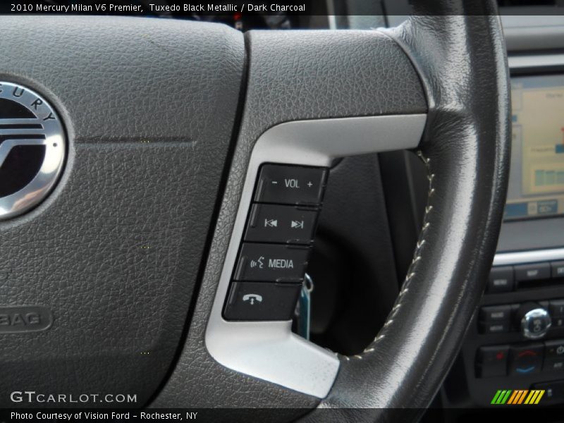 Tuxedo Black Metallic / Dark Charcoal 2010 Mercury Milan V6 Premier