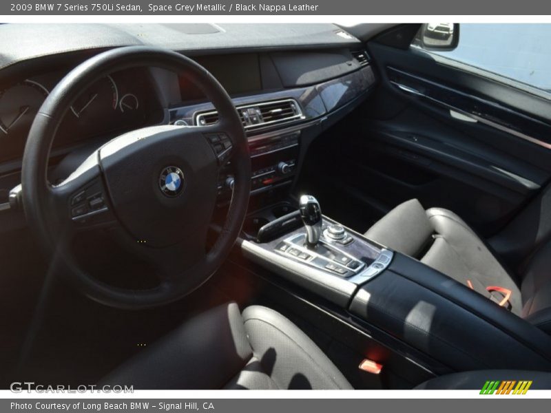Space Grey Metallic / Black Nappa Leather 2009 BMW 7 Series 750Li Sedan