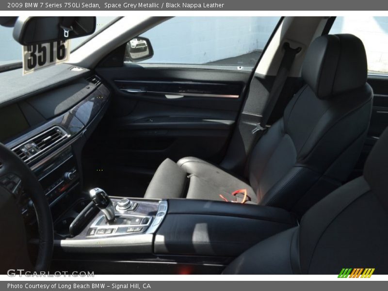 Space Grey Metallic / Black Nappa Leather 2009 BMW 7 Series 750Li Sedan
