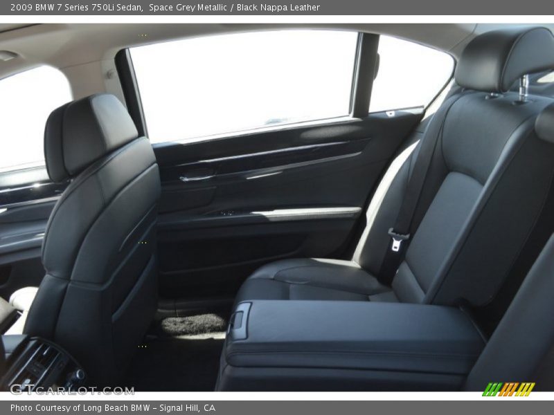 Space Grey Metallic / Black Nappa Leather 2009 BMW 7 Series 750Li Sedan