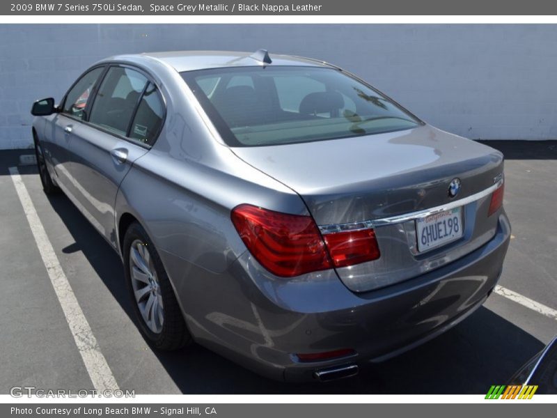Space Grey Metallic / Black Nappa Leather 2009 BMW 7 Series 750Li Sedan