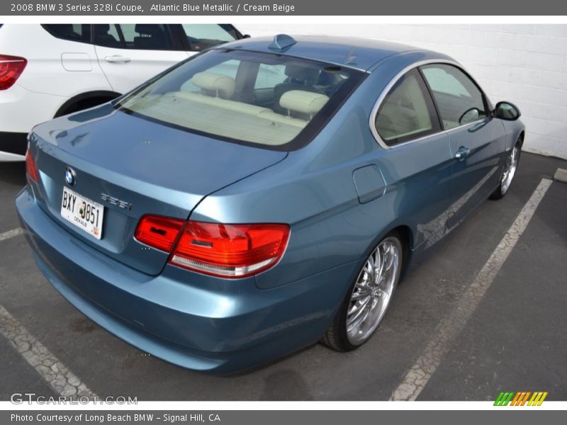 Atlantic Blue Metallic / Cream Beige 2008 BMW 3 Series 328i Coupe