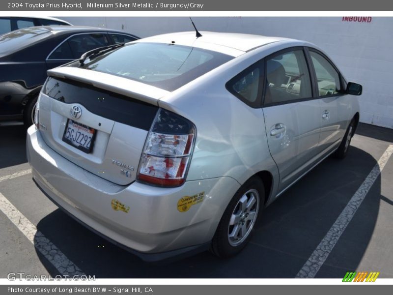 Millenium Silver Metallic / Burgundy/Gray 2004 Toyota Prius Hybrid