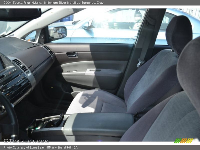 Millenium Silver Metallic / Burgundy/Gray 2004 Toyota Prius Hybrid