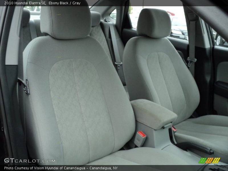 Ebony Black / Gray 2010 Hyundai Elantra SE