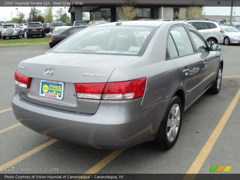 Steel Gray / Gray 2007 Hyundai Sonata GLS