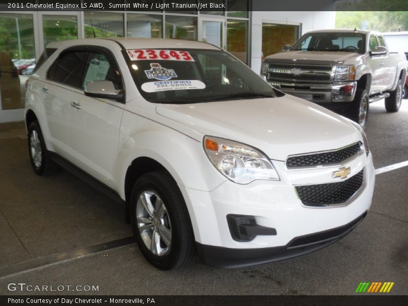 Summit White / Light Titanium/Jet Black 2011 Chevrolet Equinox LS AWD