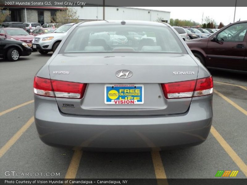 Steel Gray / Gray 2007 Hyundai Sonata GLS