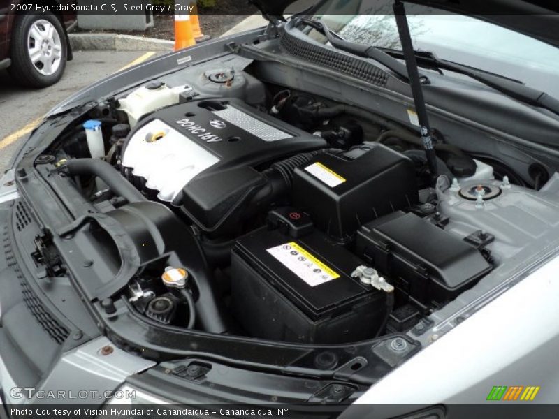 Steel Gray / Gray 2007 Hyundai Sonata GLS