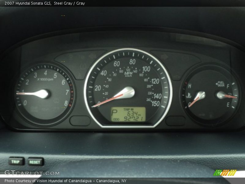 Steel Gray / Gray 2007 Hyundai Sonata GLS