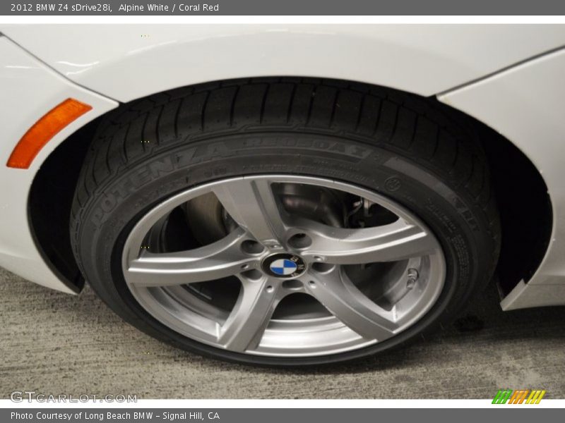 Alpine White / Coral Red 2012 BMW Z4 sDrive28i