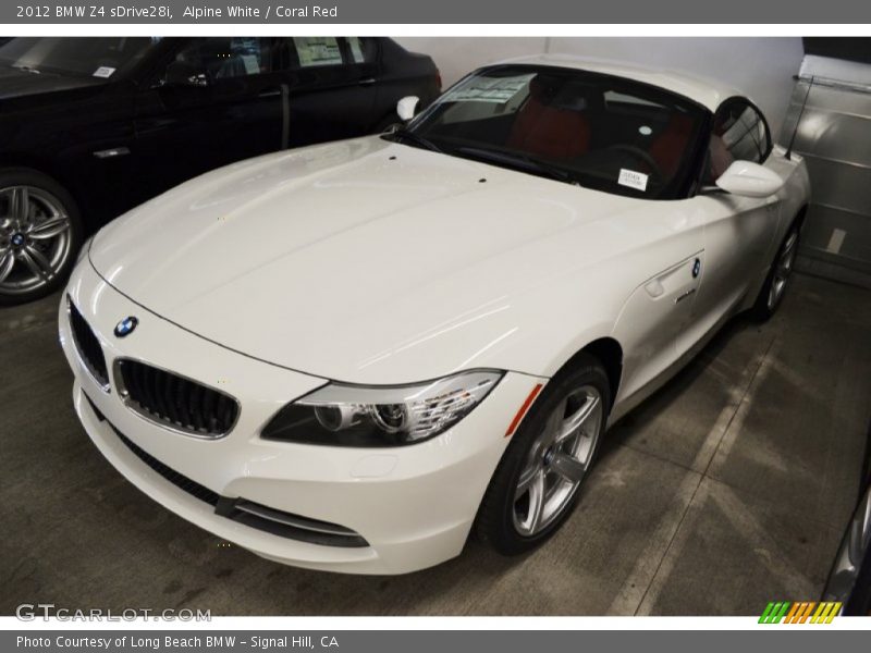Alpine White / Coral Red 2012 BMW Z4 sDrive28i