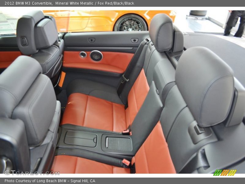 Mineral White Metallic / Fox Red/Black/Black 2012 BMW M3 Convertible