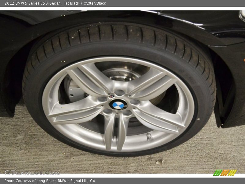 Jet Black / Oyster/Black 2012 BMW 5 Series 550i Sedan