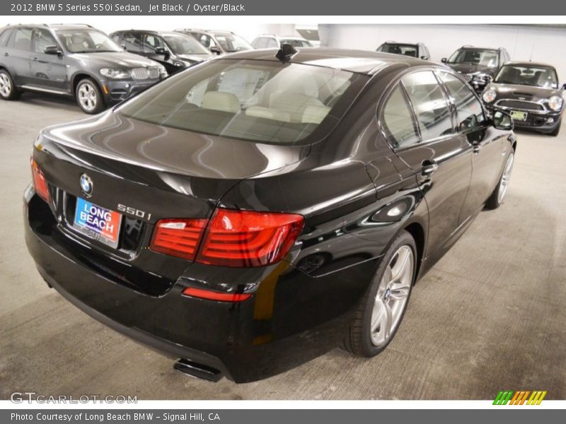 Jet Black / Oyster/Black 2012 BMW 5 Series 550i Sedan
