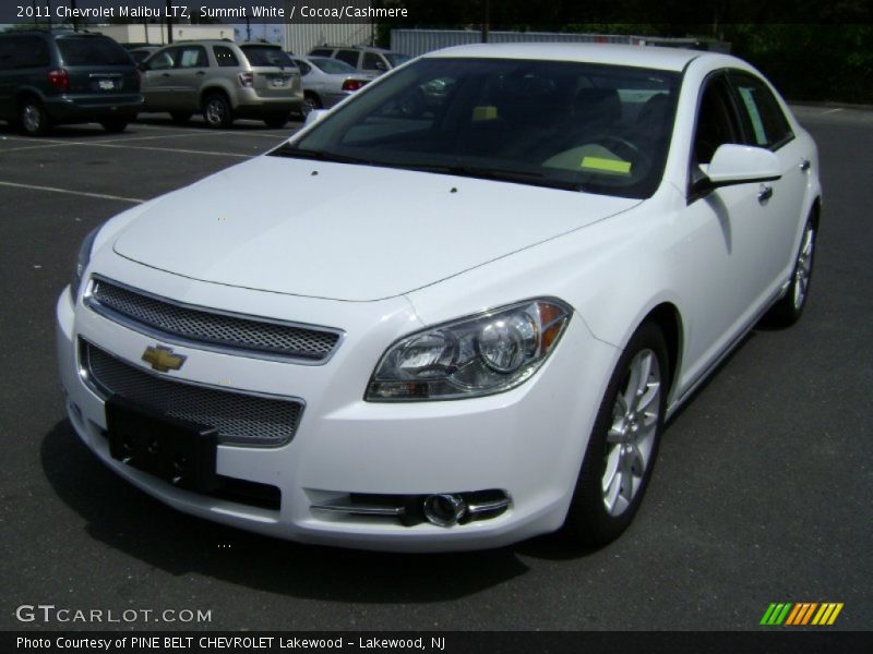 Summit White / Cocoa/Cashmere 2011 Chevrolet Malibu LTZ
