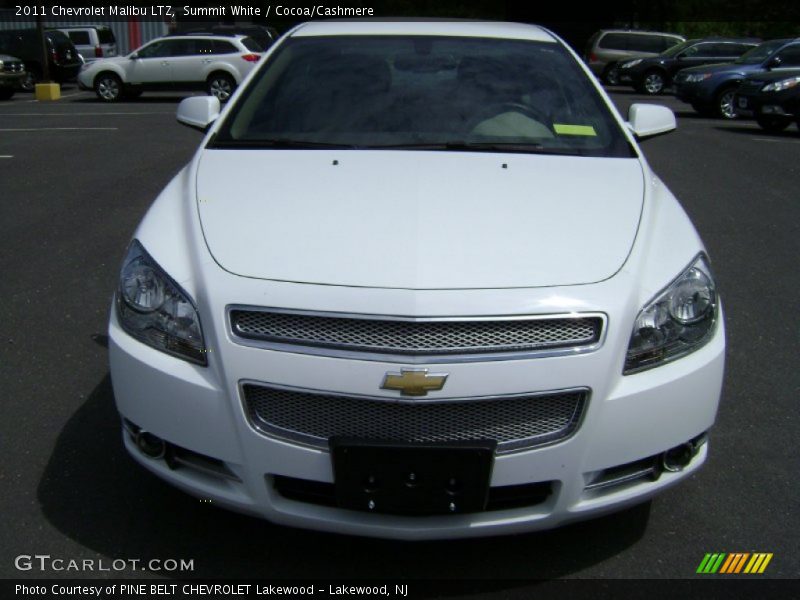 Summit White / Cocoa/Cashmere 2011 Chevrolet Malibu LTZ