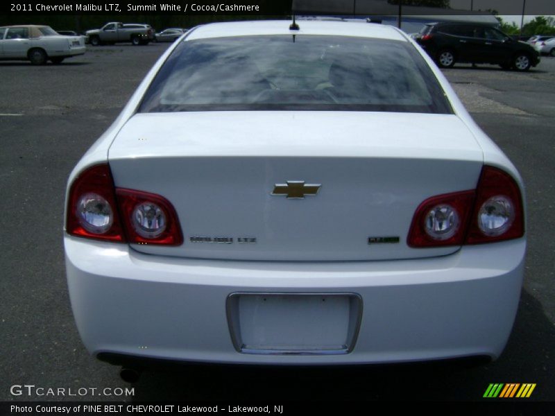 Summit White / Cocoa/Cashmere 2011 Chevrolet Malibu LTZ