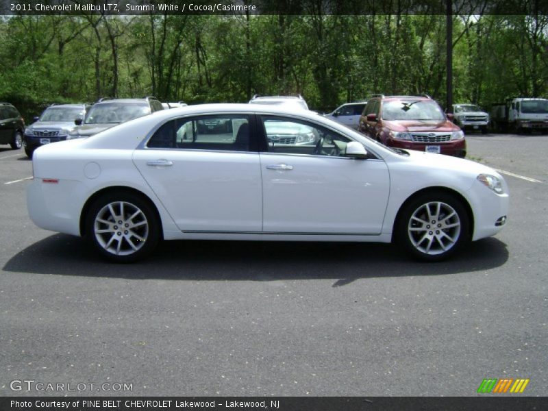 Summit White / Cocoa/Cashmere 2011 Chevrolet Malibu LTZ