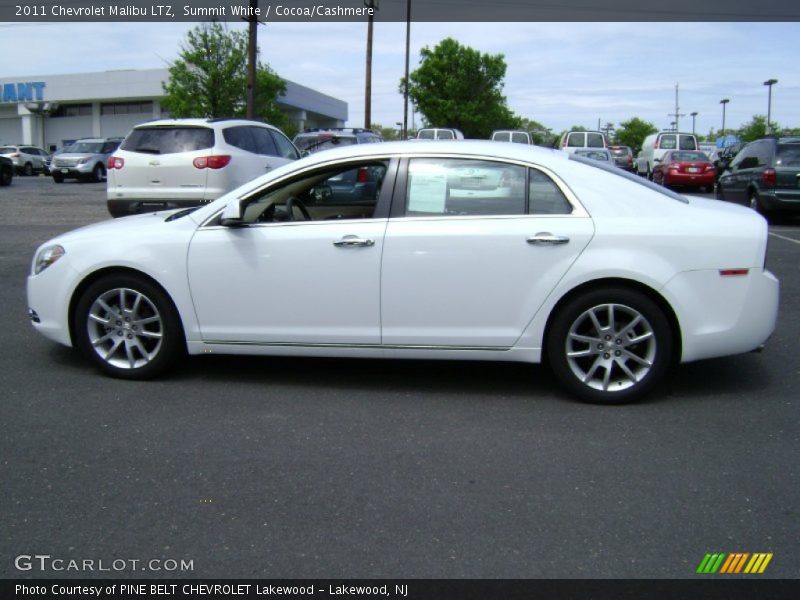 Summit White / Cocoa/Cashmere 2011 Chevrolet Malibu LTZ
