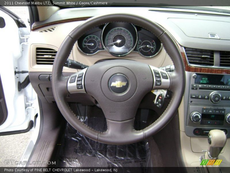 Summit White / Cocoa/Cashmere 2011 Chevrolet Malibu LTZ