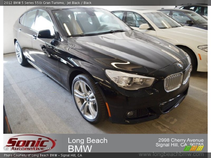 Jet Black / Black 2012 BMW 5 Series 550i Gran Turismo