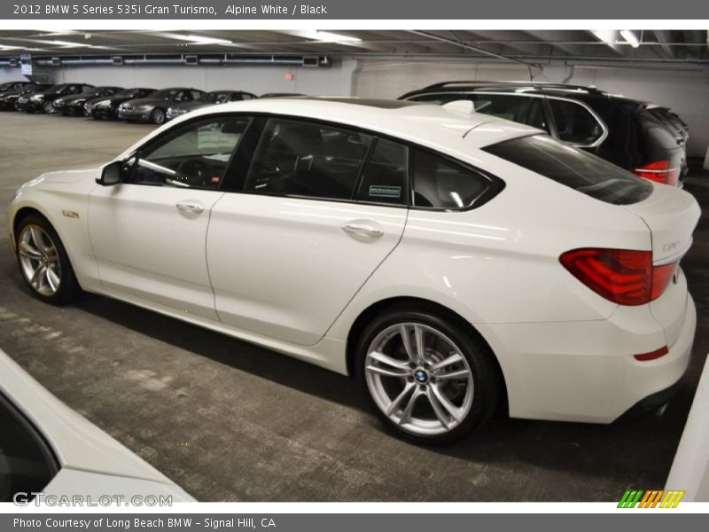 Alpine White / Black 2012 BMW 5 Series 535i Gran Turismo