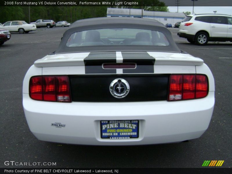 Performance White / Light Graphite 2008 Ford Mustang V6 Deluxe Convertible