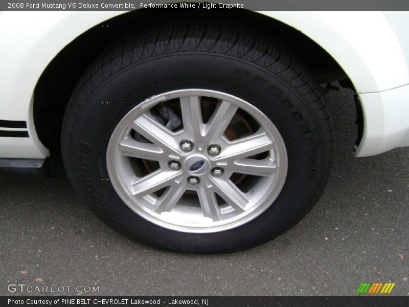 Performance White / Light Graphite 2008 Ford Mustang V6 Deluxe Convertible