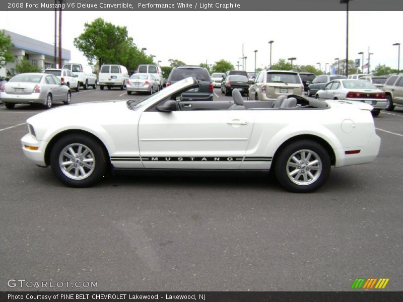 Performance White / Light Graphite 2008 Ford Mustang V6 Deluxe Convertible
