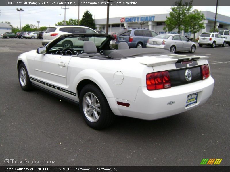 Performance White / Light Graphite 2008 Ford Mustang V6 Deluxe Convertible