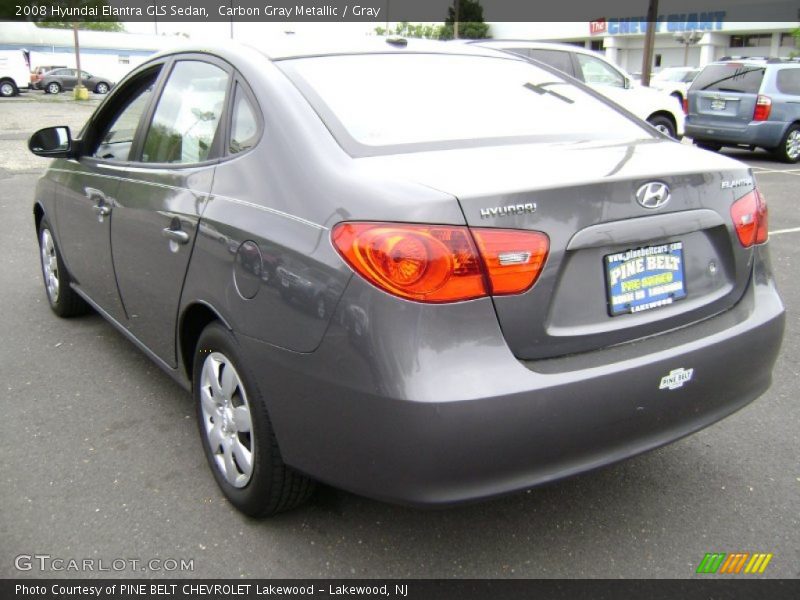 Carbon Gray Metallic / Gray 2008 Hyundai Elantra GLS Sedan
