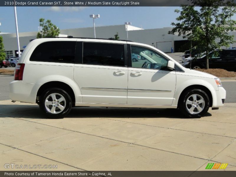 Stone White / Medium Slate Gray/Light Shale 2010 Dodge Grand Caravan SXT