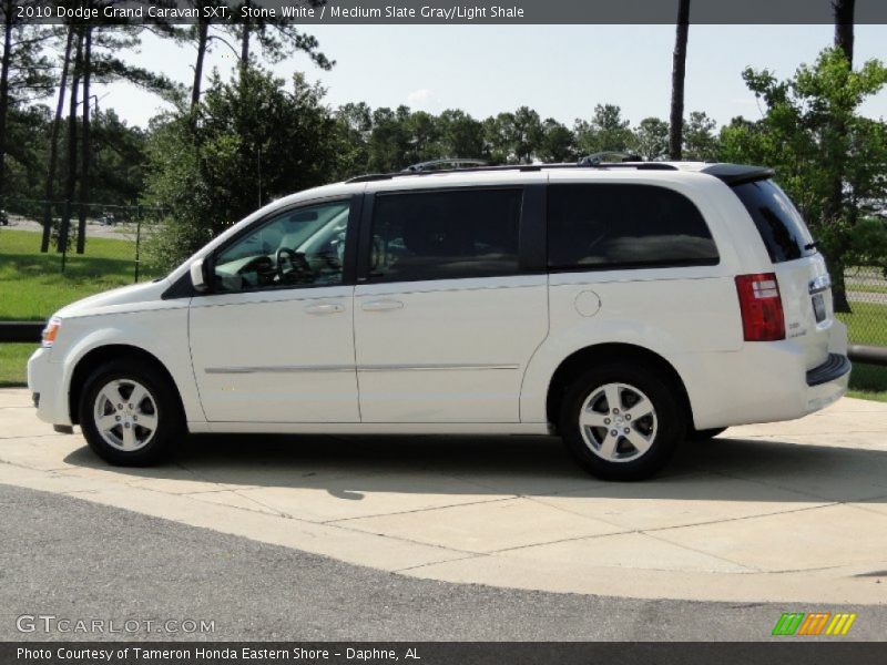 Stone White / Medium Slate Gray/Light Shale 2010 Dodge Grand Caravan SXT