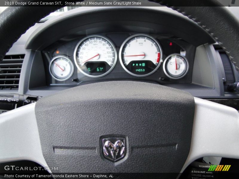 Stone White / Medium Slate Gray/Light Shale 2010 Dodge Grand Caravan SXT