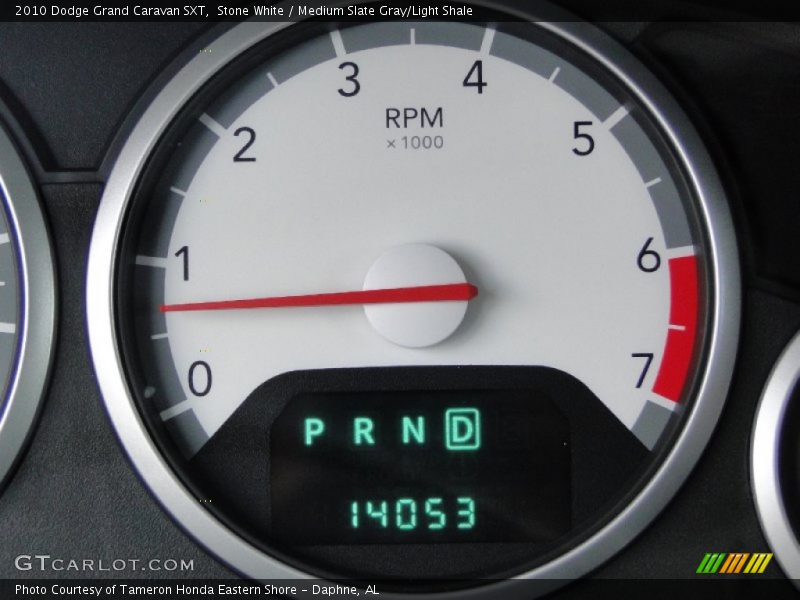 Stone White / Medium Slate Gray/Light Shale 2010 Dodge Grand Caravan SXT