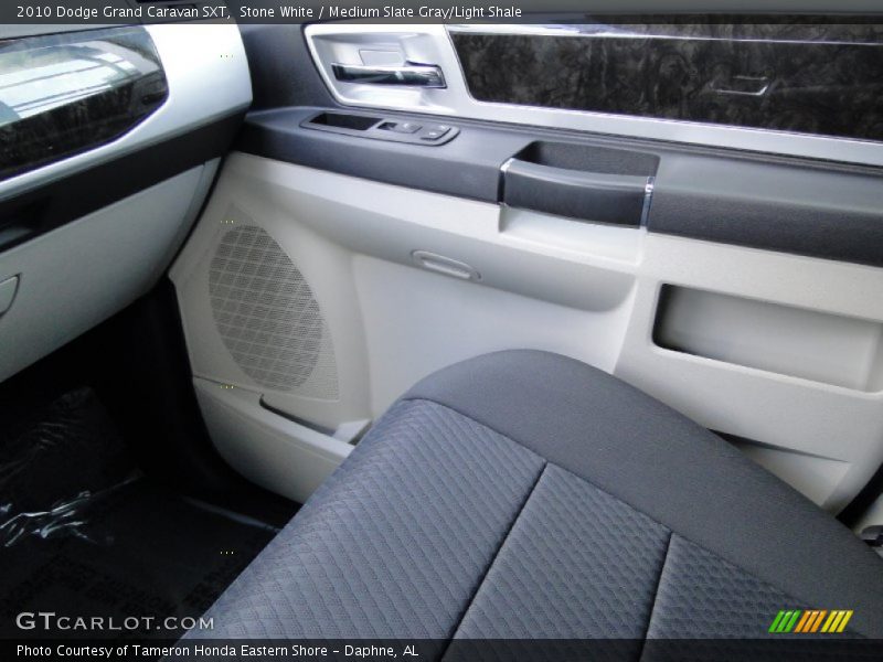 Stone White / Medium Slate Gray/Light Shale 2010 Dodge Grand Caravan SXT
