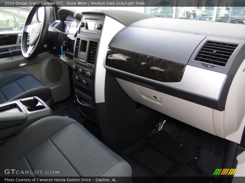 Stone White / Medium Slate Gray/Light Shale 2010 Dodge Grand Caravan SXT