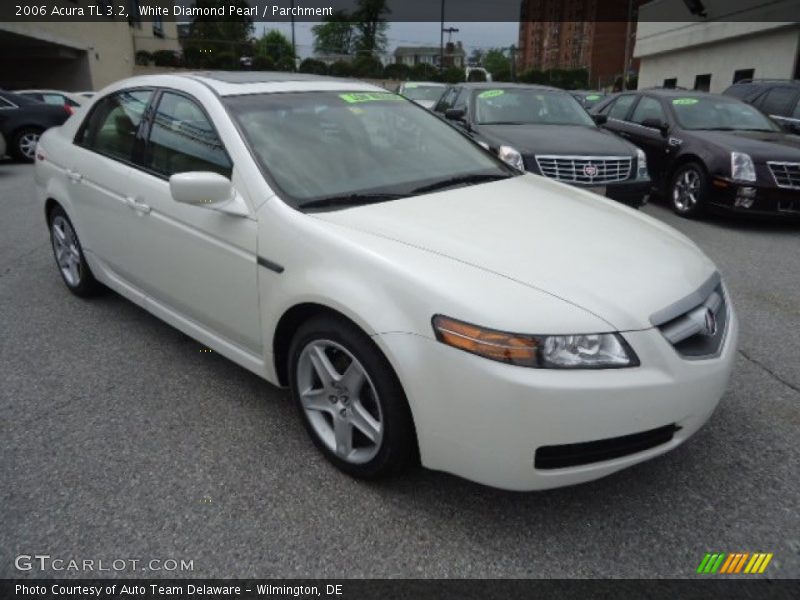 White Diamond Pearl / Parchment 2006 Acura TL 3.2