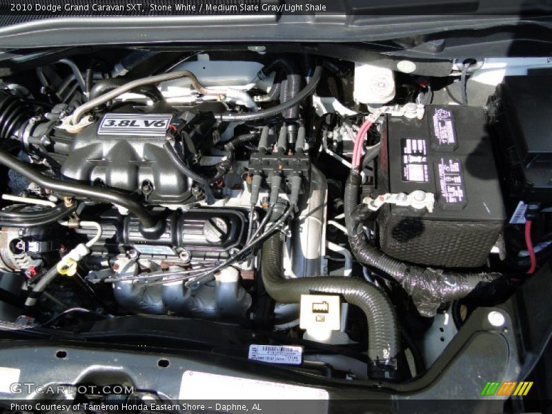 Stone White / Medium Slate Gray/Light Shale 2010 Dodge Grand Caravan SXT