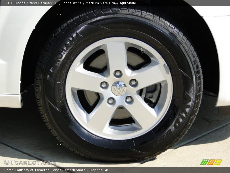 Stone White / Medium Slate Gray/Light Shale 2010 Dodge Grand Caravan SXT